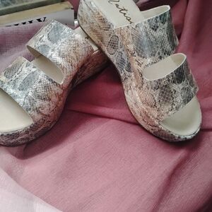 Matisse Snakeskin Pattern Mules